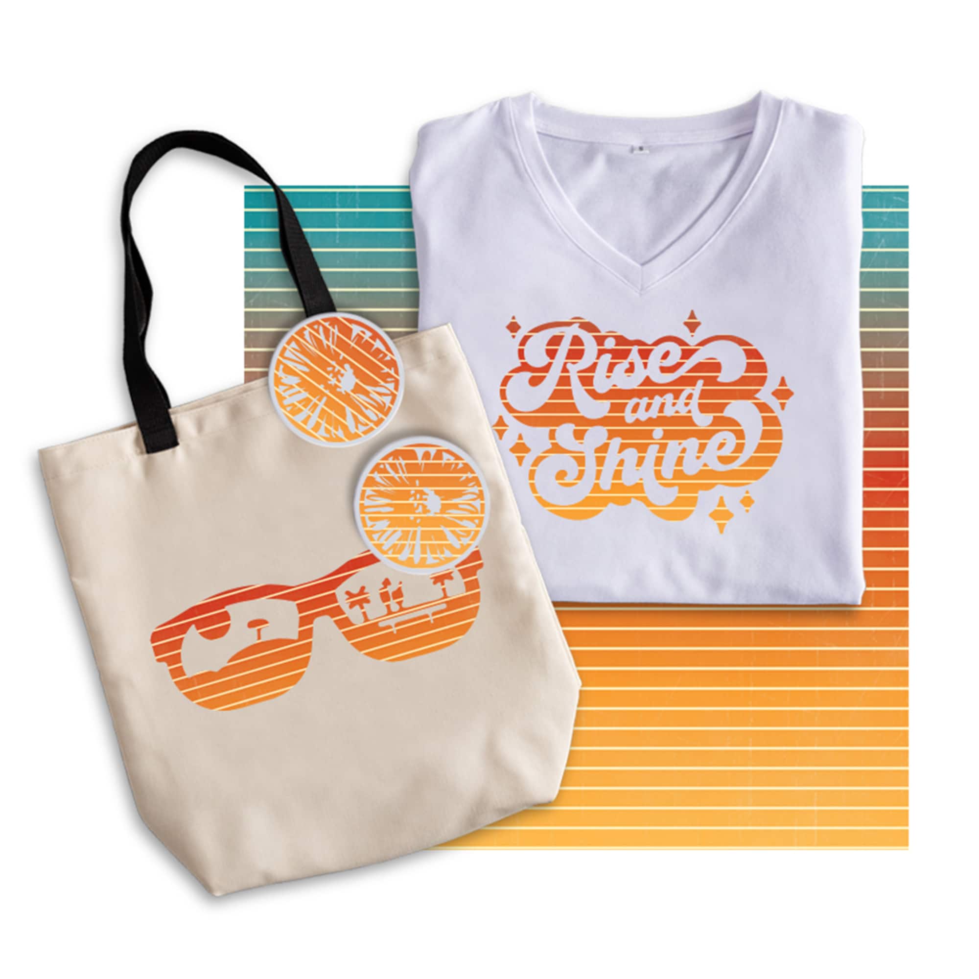 Cricut® Infusible Ink™ Transfer Sheet Patterns, Retro Ombre